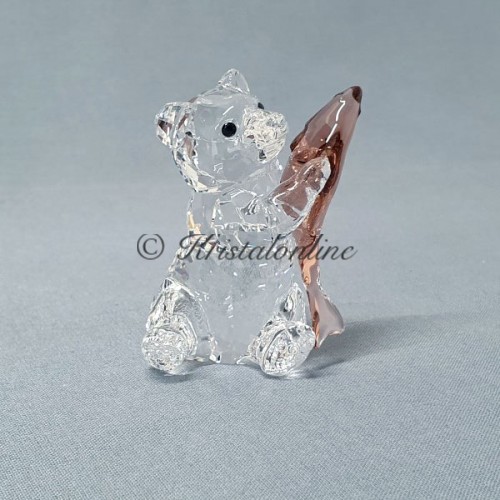 Swarovski Kristal | Silver Crystal | Zeldzame Ontmoetingen | Beer met vis | 5536772